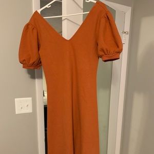 Burnt orange dress brand new with tags
